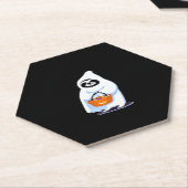 Halloween-Faultier, als Gespenst verkleidet, Trick Untersetzer (angewinkelt)