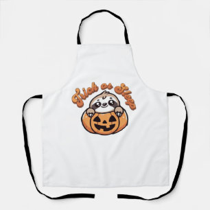Halloween Faultier Streich oder Schlaf süßes Fault Schürze