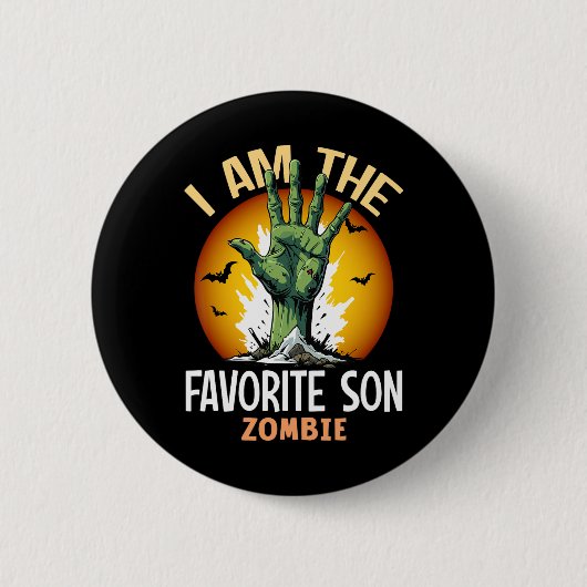 Halloween-Favorite Son Zombie-Kostüm Button (Vorderseite)