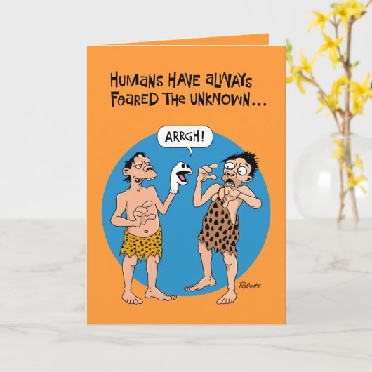 Halloween Fear Karte (Gelbe Blume)