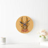 Halloween Fee Runde Wanduhr (Zuhause)