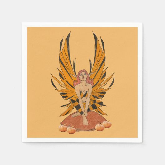Halloween Fee Serviette (Vorderseite)