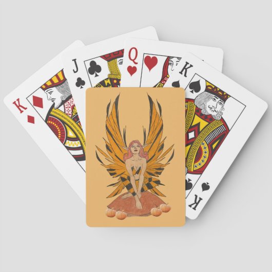 Halloween Fee Spielkarten (Rückseite)