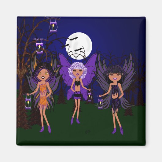 Halloween Feen Die Halbschwester Magnet (Vorne)