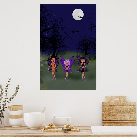 Halloween Feen Die Halbschwester Poster (Küche)
