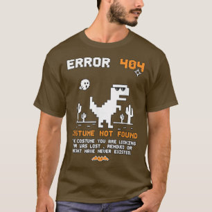 Halloween Fehler 404 Kostüm nicht gefunden Coding T-Shirt