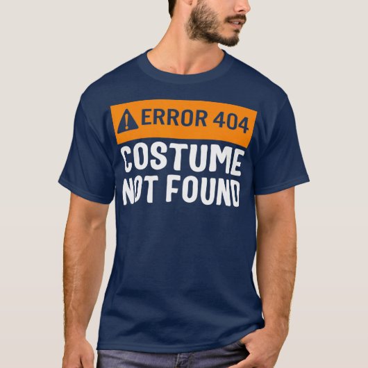 Halloween-Fehler 404 Kostüm nicht gefunden Kodieru T-Shirt (Vorderseite)