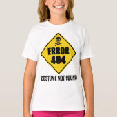 Halloween-Fehler 404 Kostüm wurde nicht gefunden T-Shirt (Vorderseite)