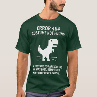 Halloween-Fehler 404 Kostüm wurde nicht gefunden T-Shirt