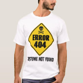Halloween-Fehler 404 Kostüm wurde nicht gefunden T-Shirt (Vorderseite)