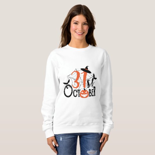 Halloween-Feier am 31. Oktober Sweatshirt (Vorne ganz)