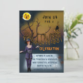 Halloween-Feier Einladung (Stehend Vorderseite)