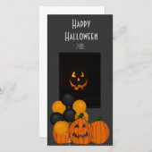 Halloween-Feier Fotokarte (Vorne/Hinten)