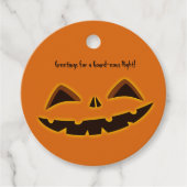 Halloween-Feierabend Geschenkanhänger (Vorderseite)