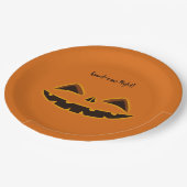 Halloween-Feierabend Pappteller (Schrägansicht)