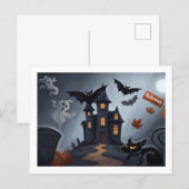 Halloween feiern postkarte (Vorne/Hinten)