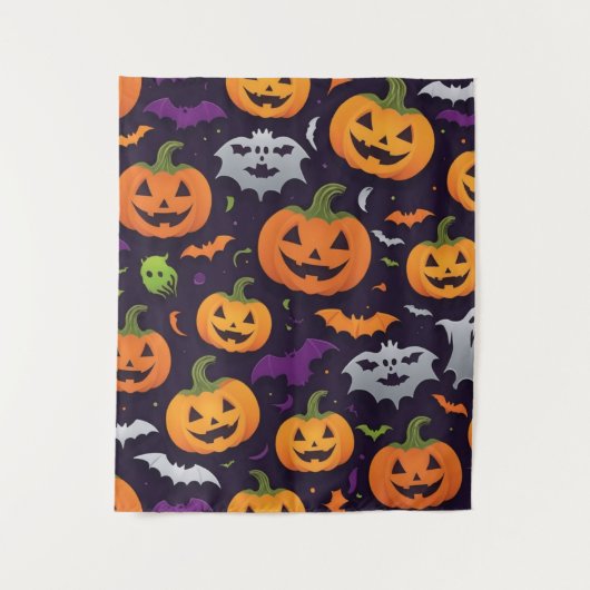 Halloween-Feiern Wandteppich (Vorderseite)