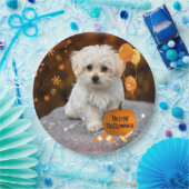 Halloween feiert ein bezauberndes Maltespiel Pappteller (Party)