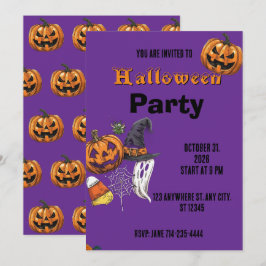 Halloween-Feiertags-Einladung Halloween-Einladung Einladung