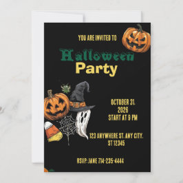 Halloween-Feiertags-Einladung Party Halloween Einladung