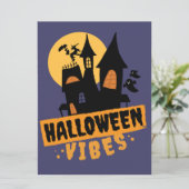 HALLOWEEN FEIERTAGSKARTE (Stehend Vorderseite)