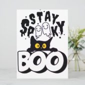 HALLOWEEN FEIERTAGSKARTE (Stehend Vorderseite)