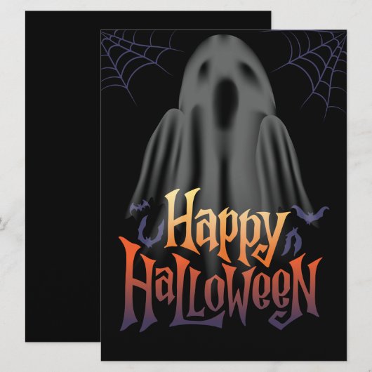 HALLOWEEN FEIERTAGSKARTE (Vorne/Hinten)