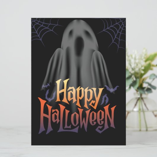 HALLOWEEN FEIERTAGSKARTE (Stehend Vorderseite)