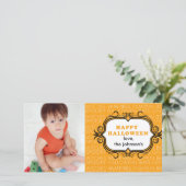 Halloween Feiertagskarte (Stehend Vorderseite)