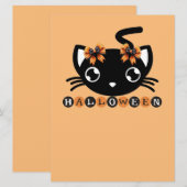 HALLOWEEN FEIERTAGSKARTE (Vorne/Hinten)