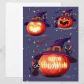 HALLOWEEN FEIERTAGSKARTE (Vorne/Hinten)