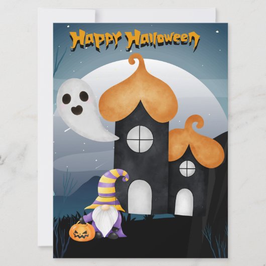 HALLOWEEN FEIERTAGSKARTE (Vorderseite)