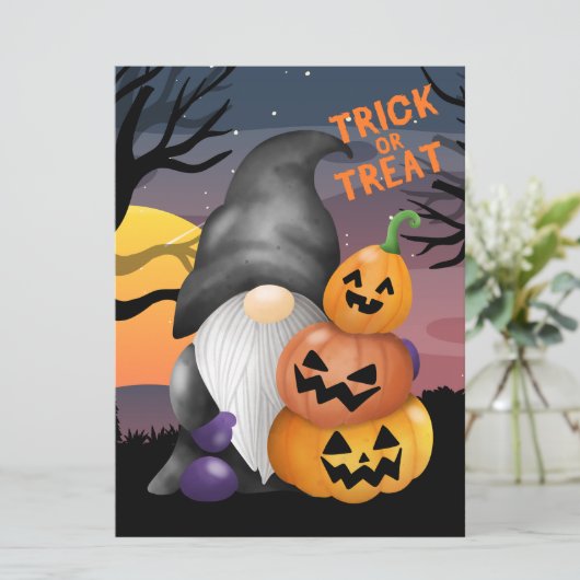 HALLOWEEN FEIERTAGSKARTE (Stehend Vorderseite)