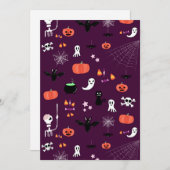 Halloween Feiertagskarte (Vorne/Hinten)