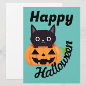 HALLOWEEN FEIERTAGSKARTE (Vorne/Hinten)