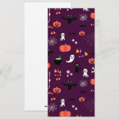Halloween Feiertagskarte (Vorne/Hinten)