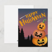 HALLOWEEN FEIERTAGSKARTE (Vorne/Hinten)