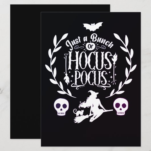 HALLOWEEN FEIERTAGSKARTE (Vorne/Hinten)