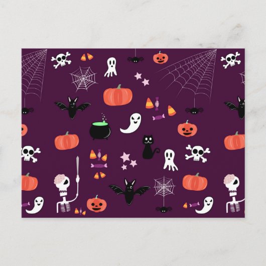 Halloween Feiertagspostkarte (Vorderseite)
