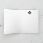 Halloween-Feldmäuse Spider Wasserfarbenkunst Karte (Innenseite)