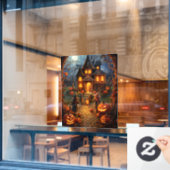 Halloween-Fensterklammer Fensteraufkleber (Café-Fenster)