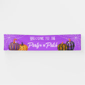 Halloween-Fest Kürbisfeld Banner (Horizontal)