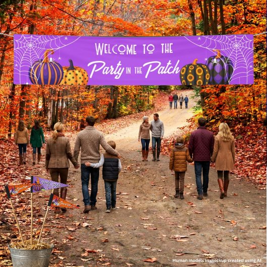 Halloween-Fest Kürbisfeld Banner