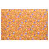Halloween Festival Muster Orange Hintergrund Stoff (Fat Quarter (45,7 x 55,9 cm))