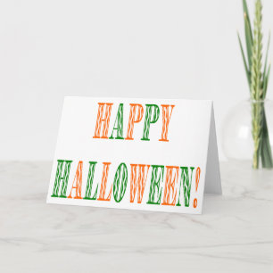 Halloween Festival Text Karte