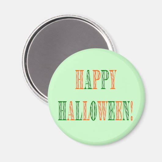 Halloween Festival Text Magnet (Vorderseite/Rückseite)