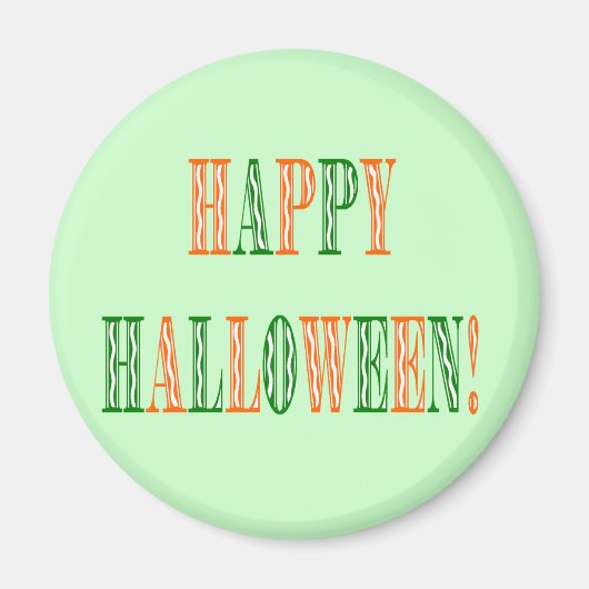 Halloween Festival Text Magnet (Vorne)