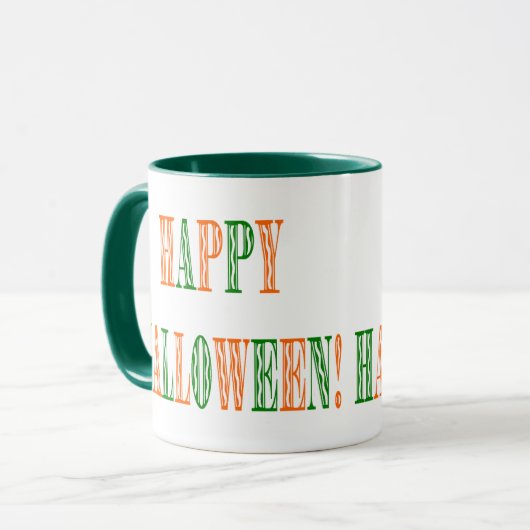 Halloween Festival Text Tasse (Vorderseite Links)