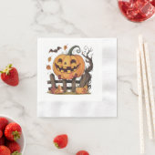 Halloween Festive Pumpkin Paper Napkin Serviette (Beispiel)