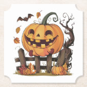 Halloween Festive Pumpkin Paper Untersetzer (Vorderseite)